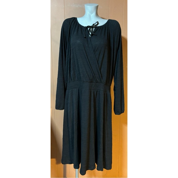 NWT LuLaRoe Black Jody Long Sleeve Jersey Knit Dress 2XL - Picture 5 of 8